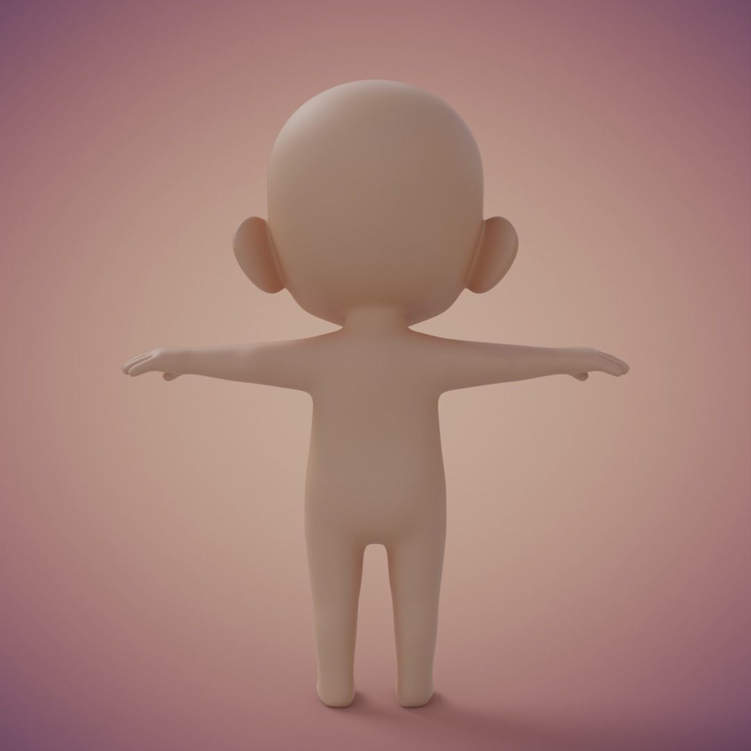 Baibol Baby Low-poly 3D model_20
