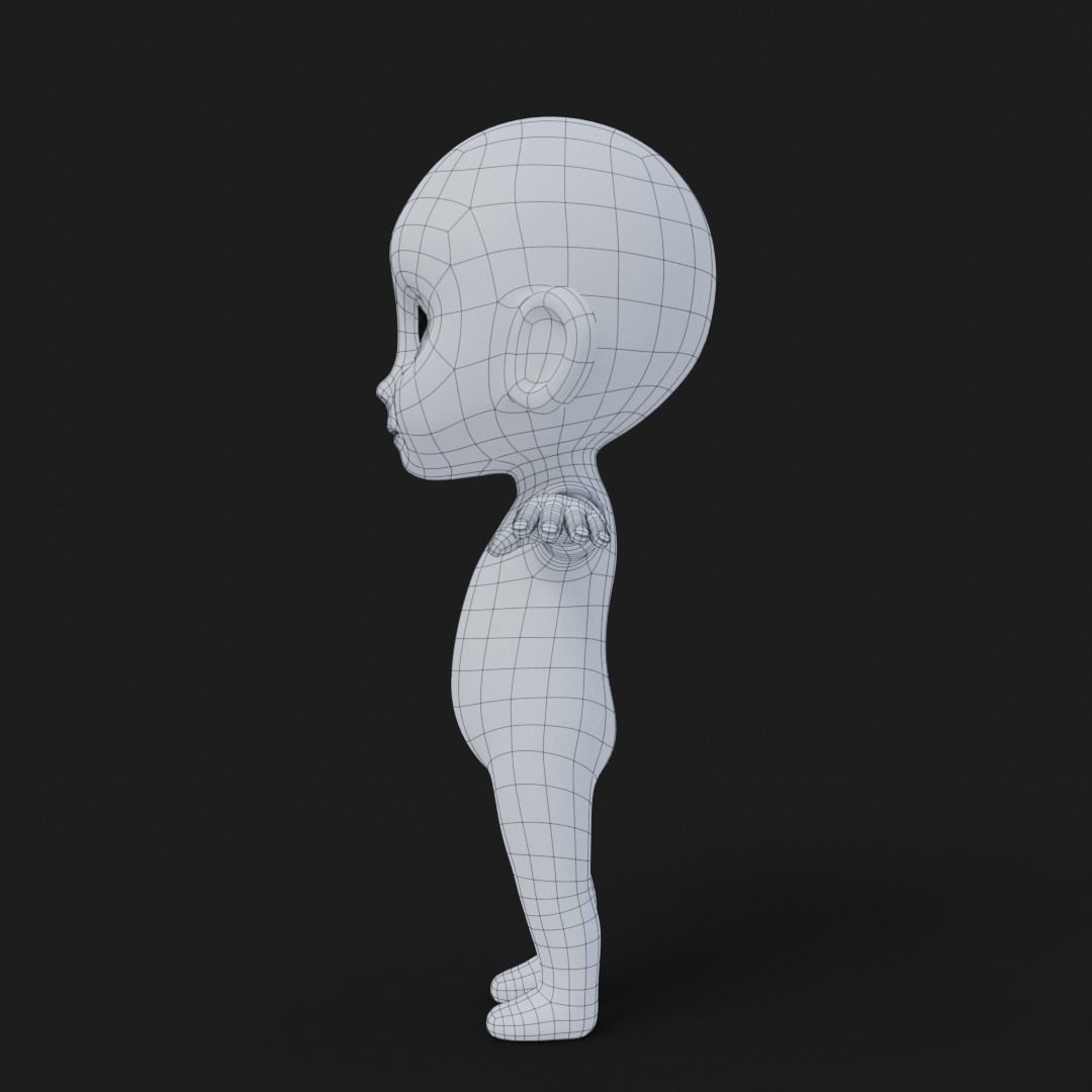 Baibol Baby Low-poly 3D model_26