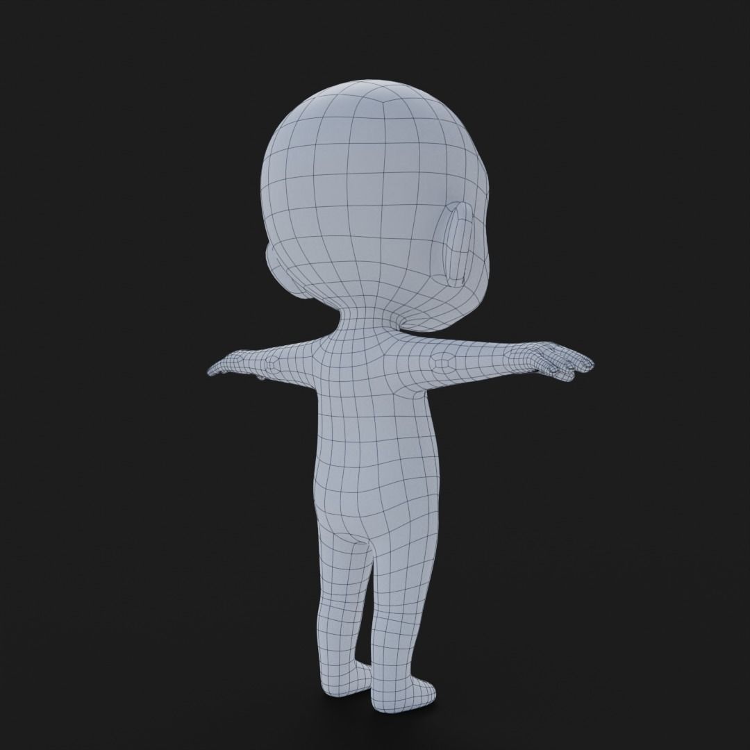 Baibol Baby Low-poly 3D model_29