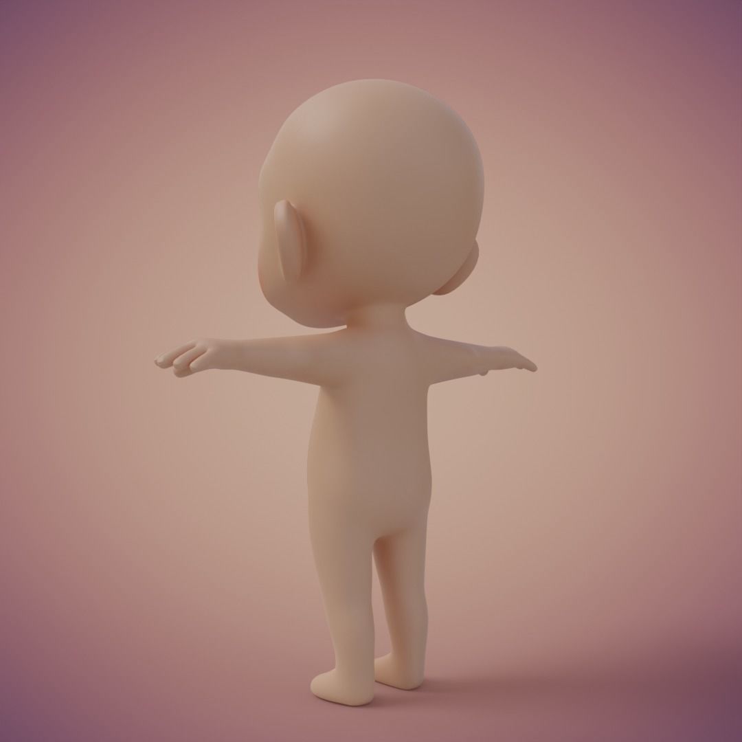 Baibol Baby Low-poly 3D model_19