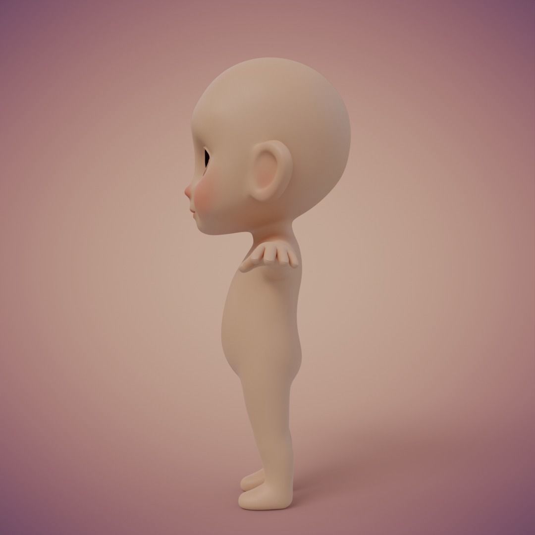 Baibol Baby Low-poly 3D model_18