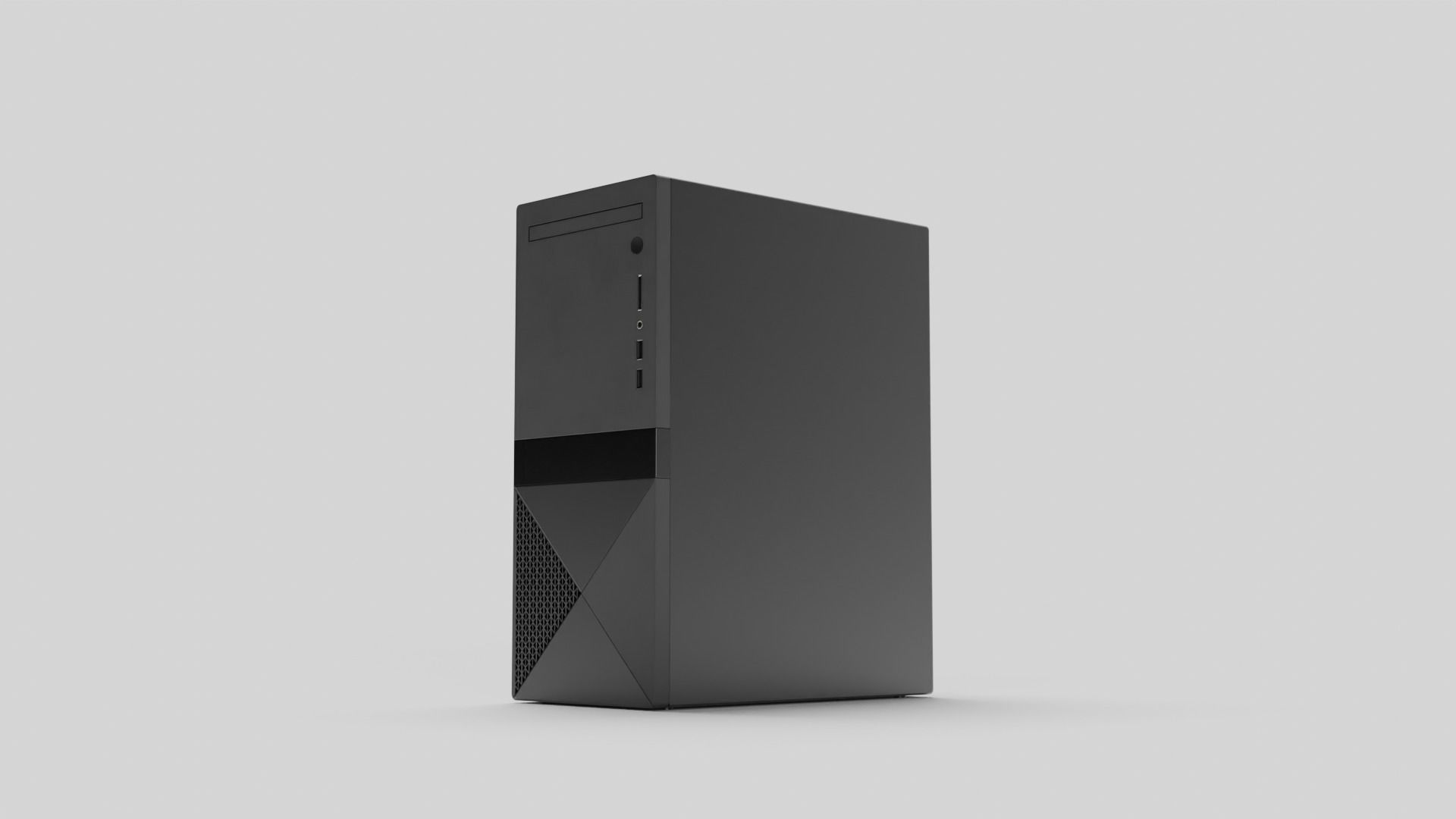 PC Case Low-poly 3D model_26