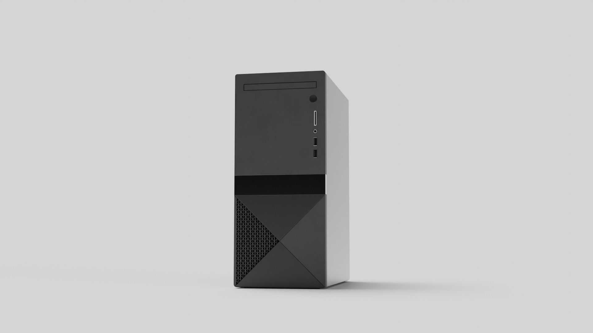 PC Case Low-poly 3D model_23