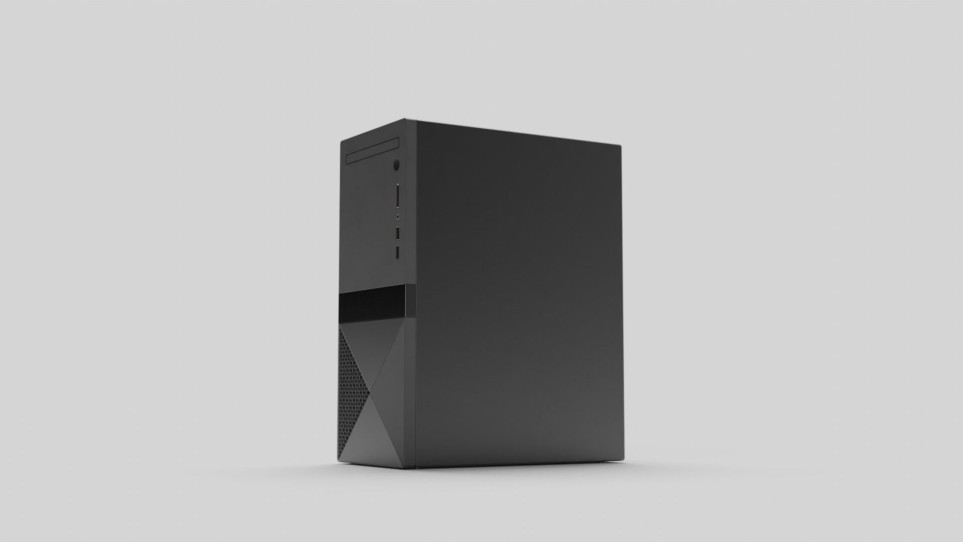 PC Case Low-poly 3D model_21