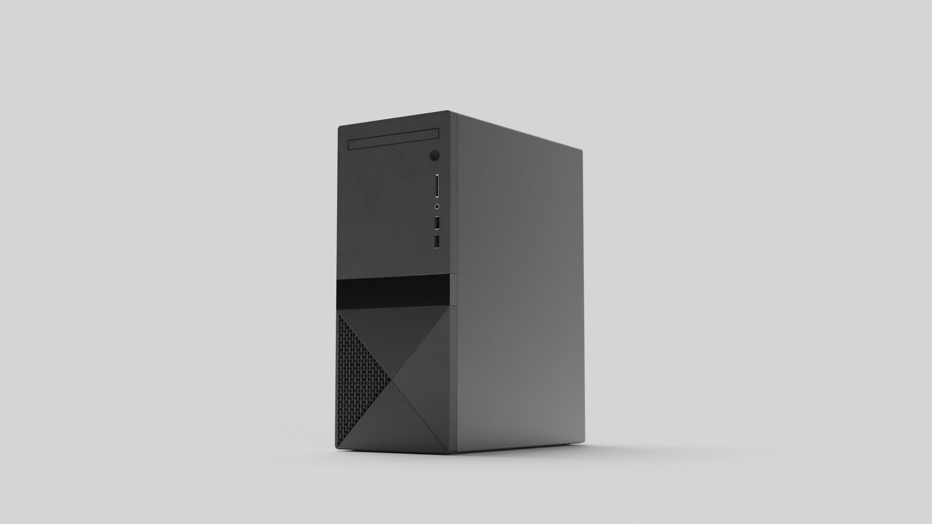 PC Case Low-poly 3D model_20