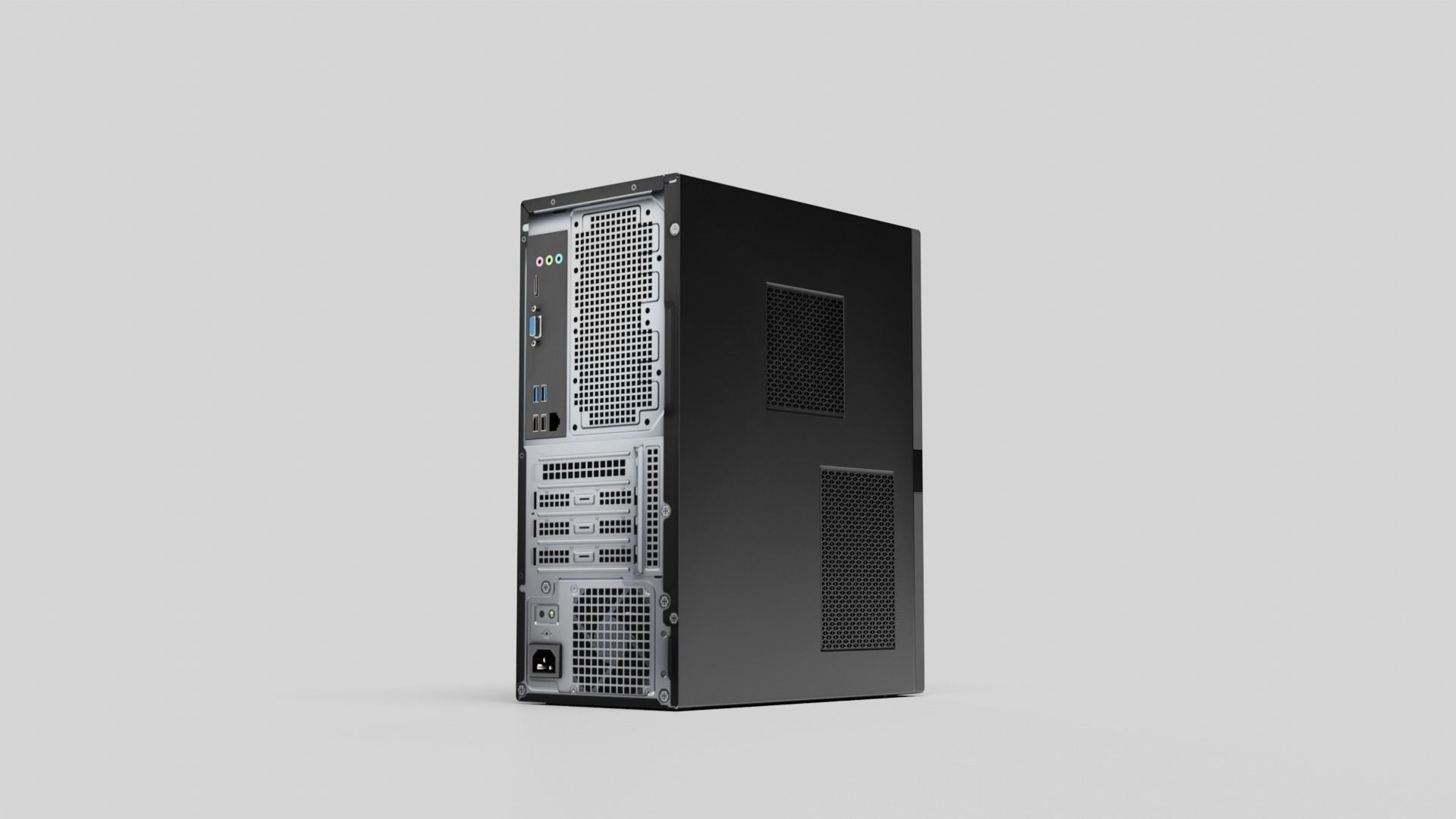 PC Case Low-poly 3D model_41