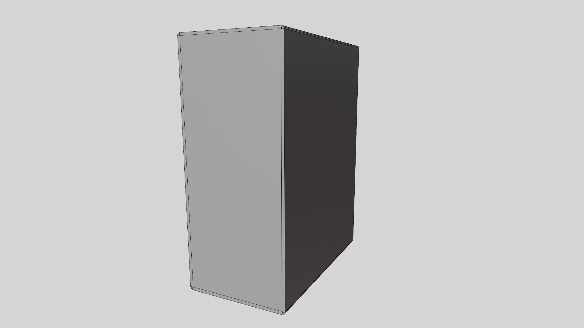 PC Case Low-poly 3D model_9
