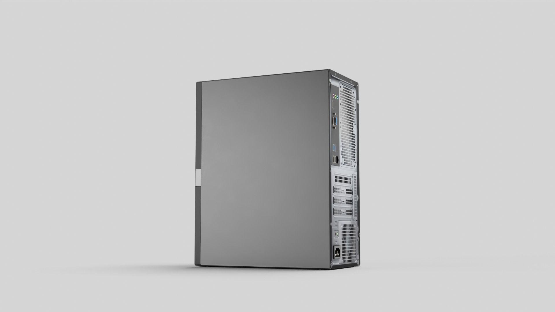 PC Case Low-poly 3D model_32