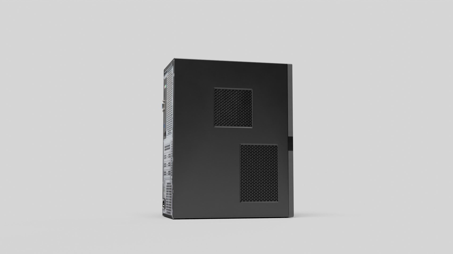PC Case Low-poly 3D model_42