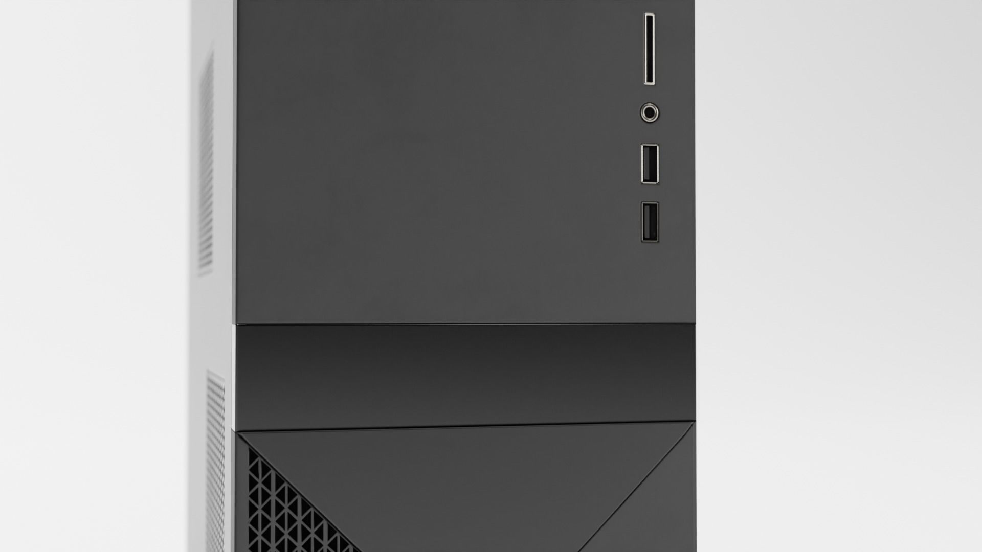 PC Case Low-poly 3D model_3