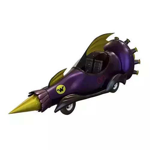 Race Car 00 The Mean Machine Realistic Low-poly 3D model