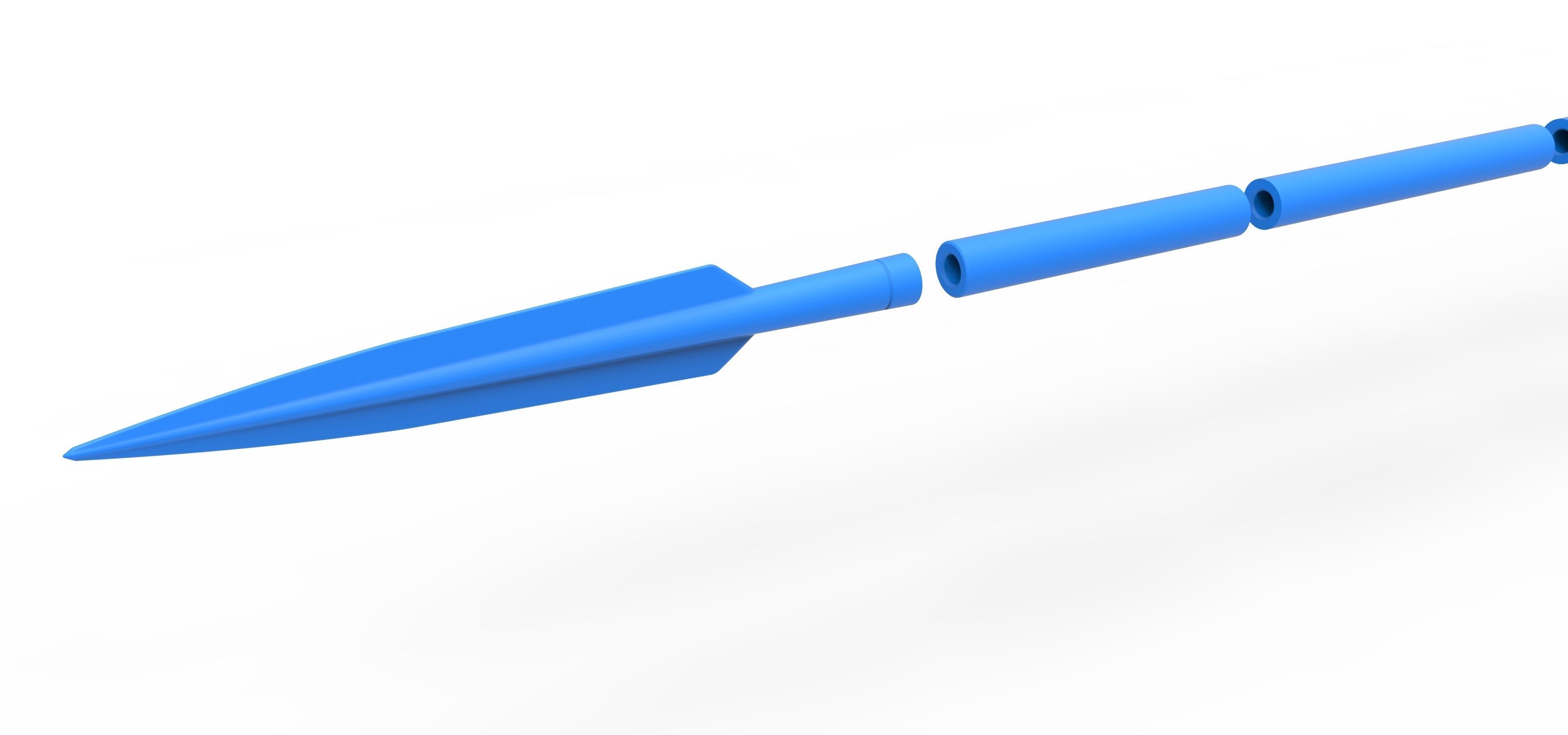 Beskar spear from The Mandalorian TV series 3D print model_16