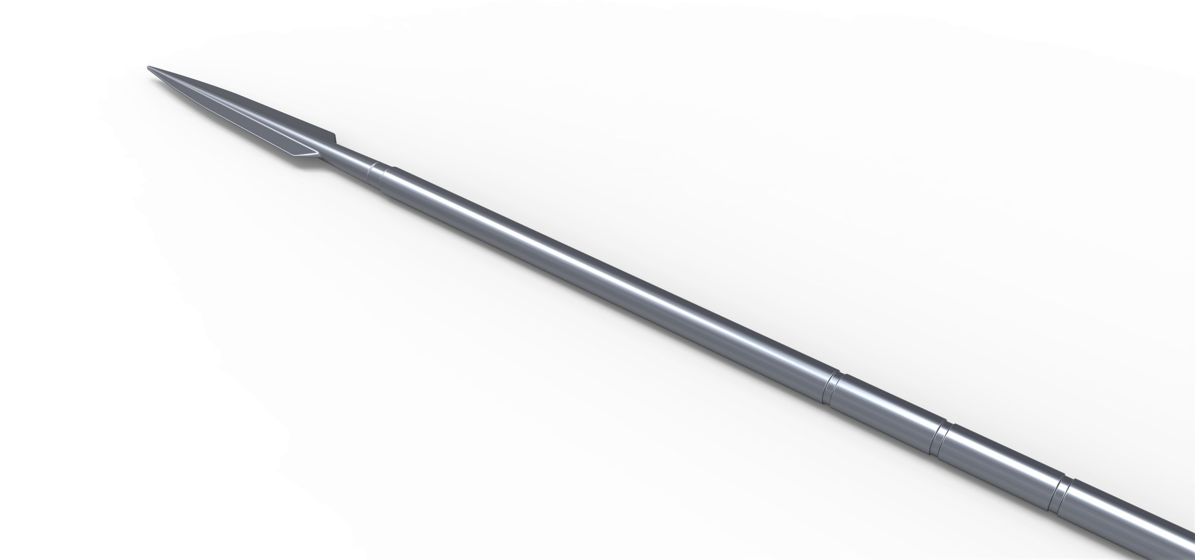 Beskar spear from The Mandalorian TV series 3D print model_4