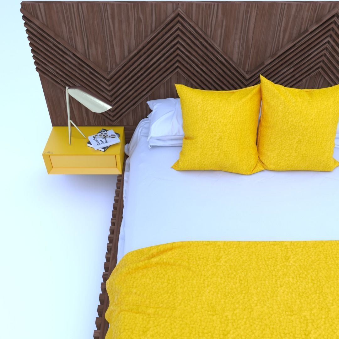 STM-D BED model BBB Low-poly 3D model_3