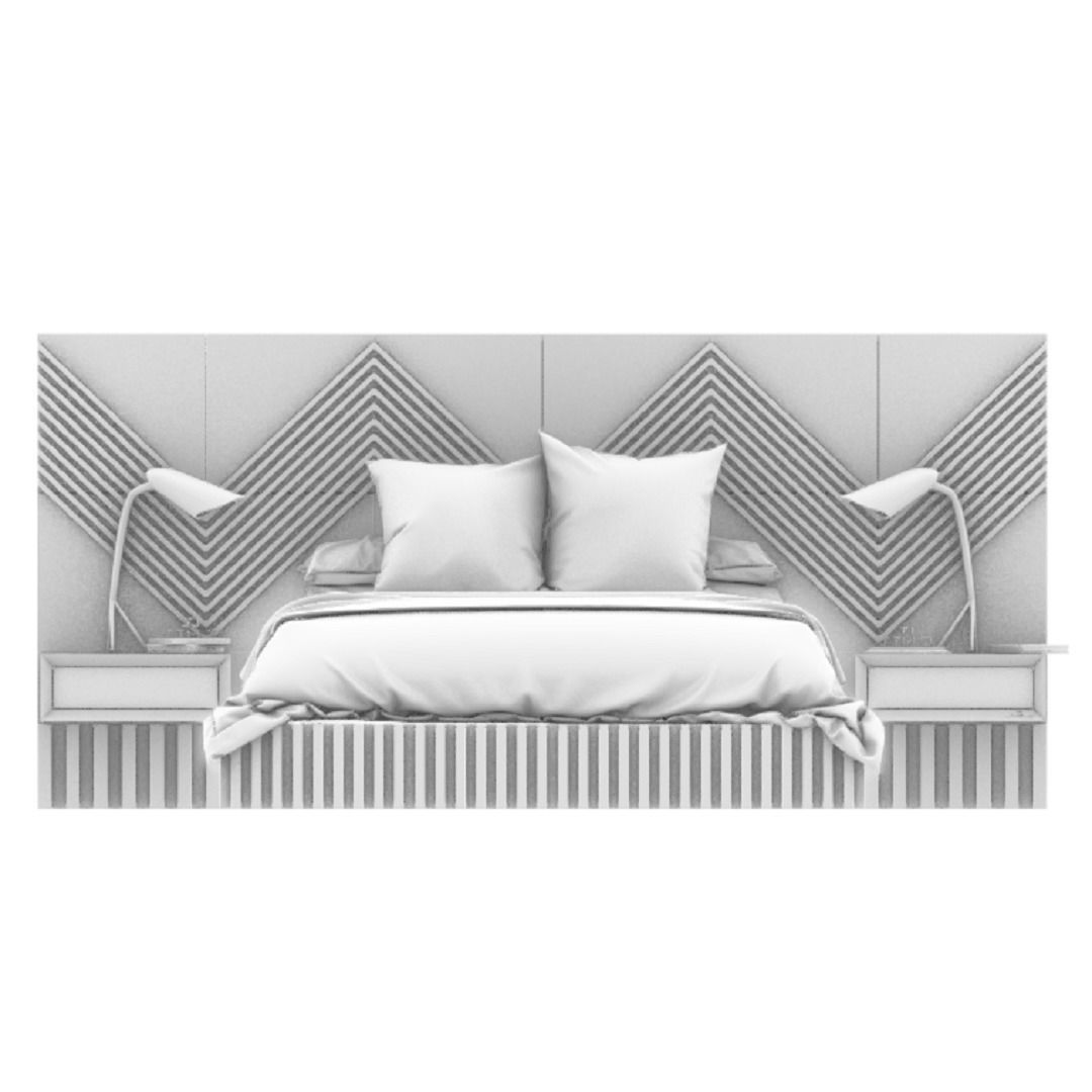 STM-D BED model BBB Low-poly 3D model_8