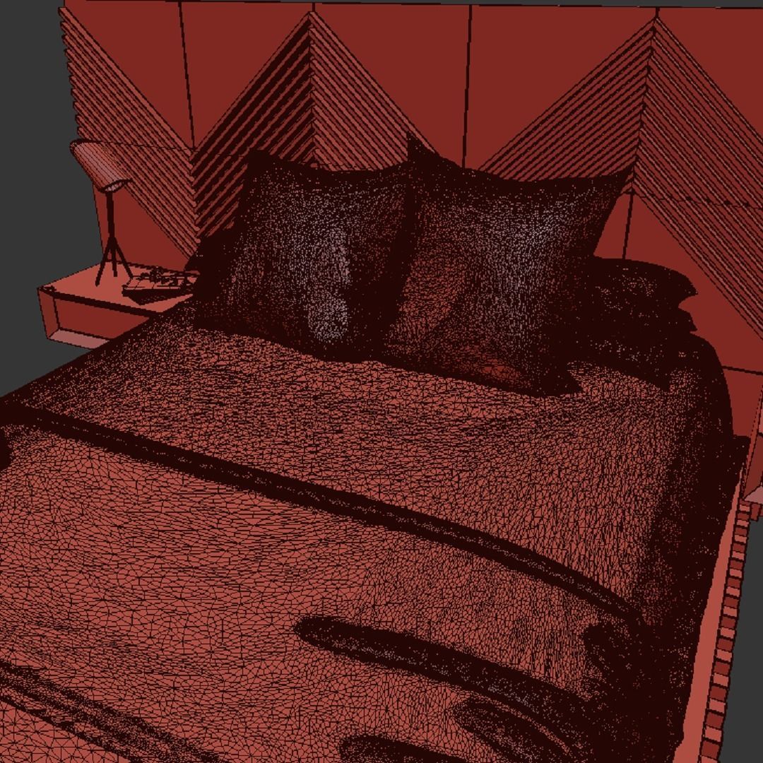 STM-D BED model BBB Low-poly 3D model_22