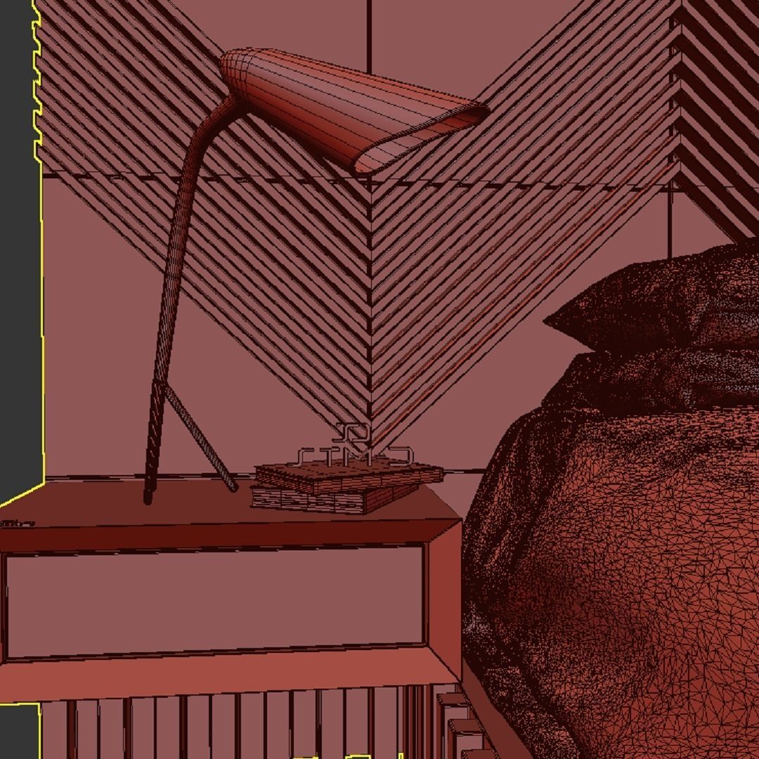 STM-D BED model BBB Low-poly 3D model_21