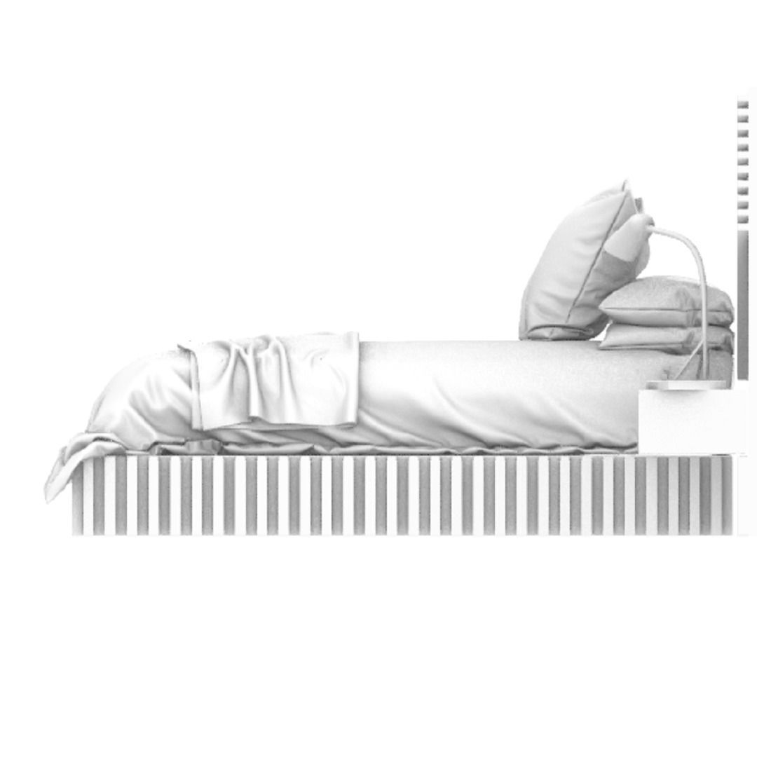 STM-D BED model BBB Low-poly 3D model_17