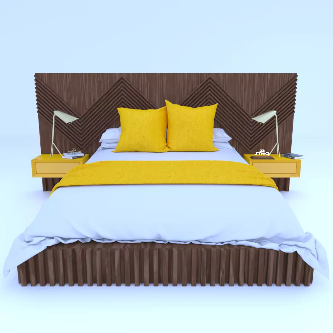 STM-D BED model BBB Low-poly 3D model_0