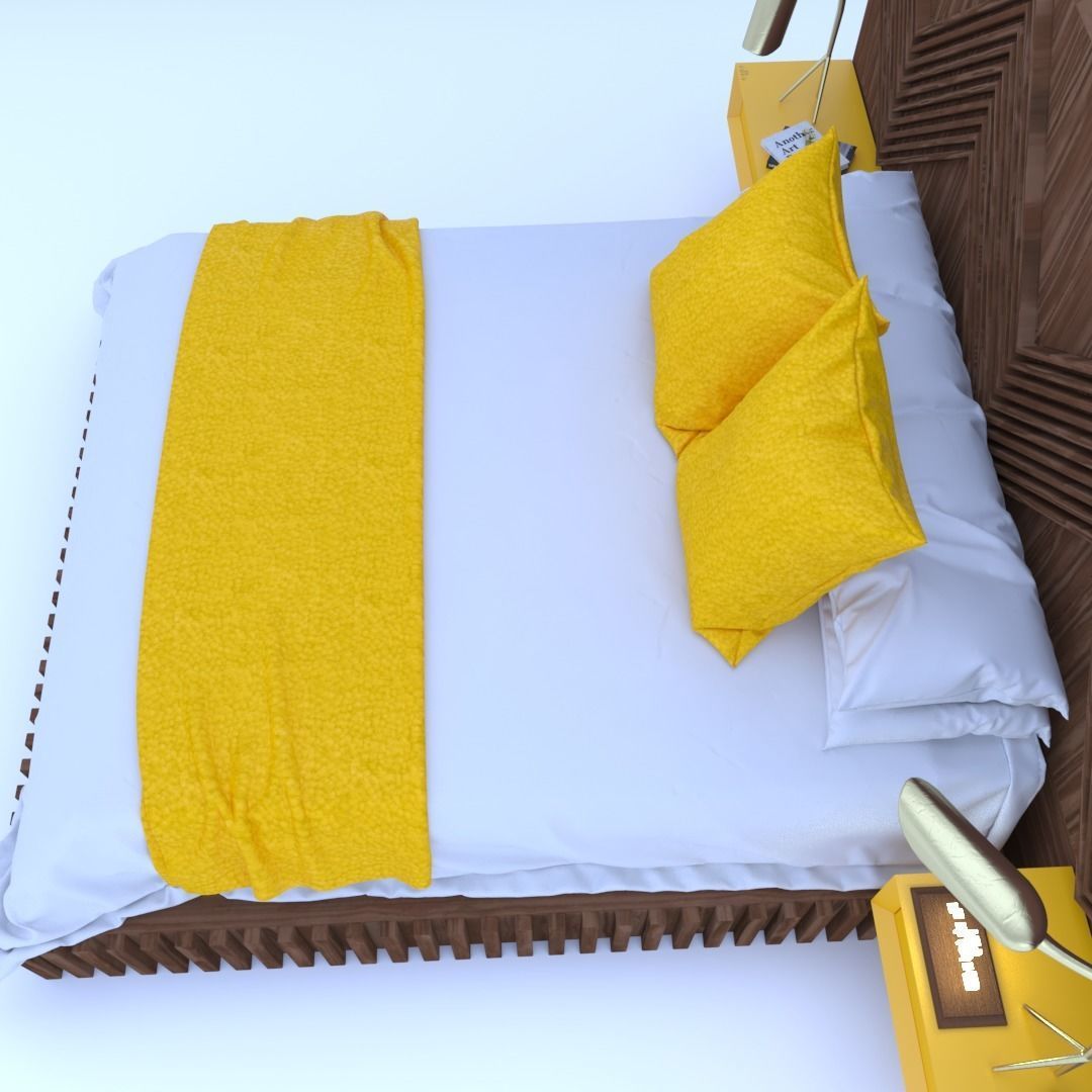 STM-D BED model BBB Low-poly 3D model_4
