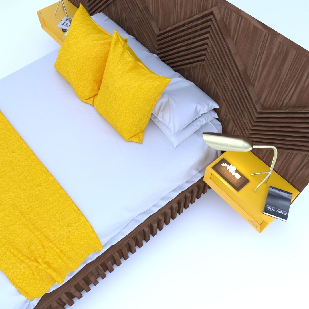 STM-D BED model BBB Low-poly 3D model_6