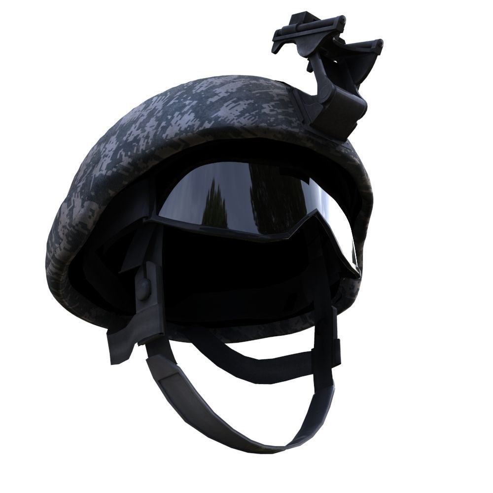 Tactical Helmet 3D model_2