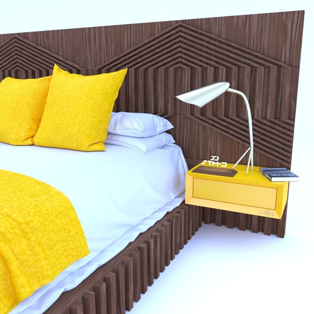 STM-D BED model CCC Low-poly 3D model_2