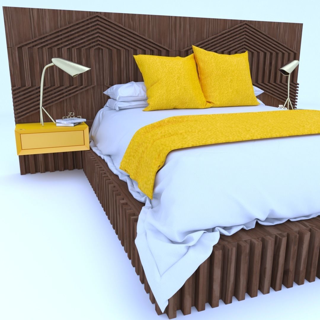STM-D BED model CCC Low-poly 3D model_1