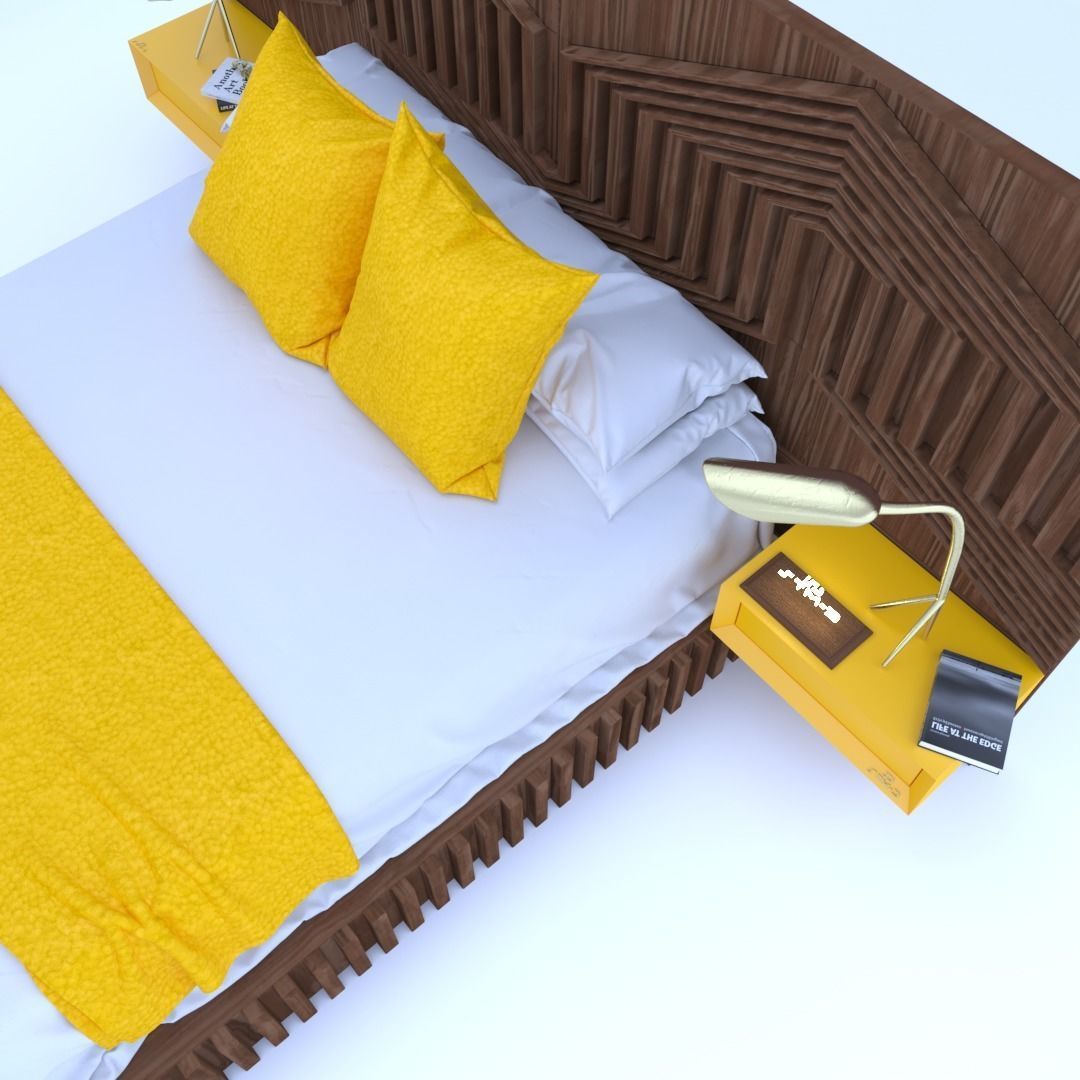 STM-D BED model CCC Low-poly 3D model_6