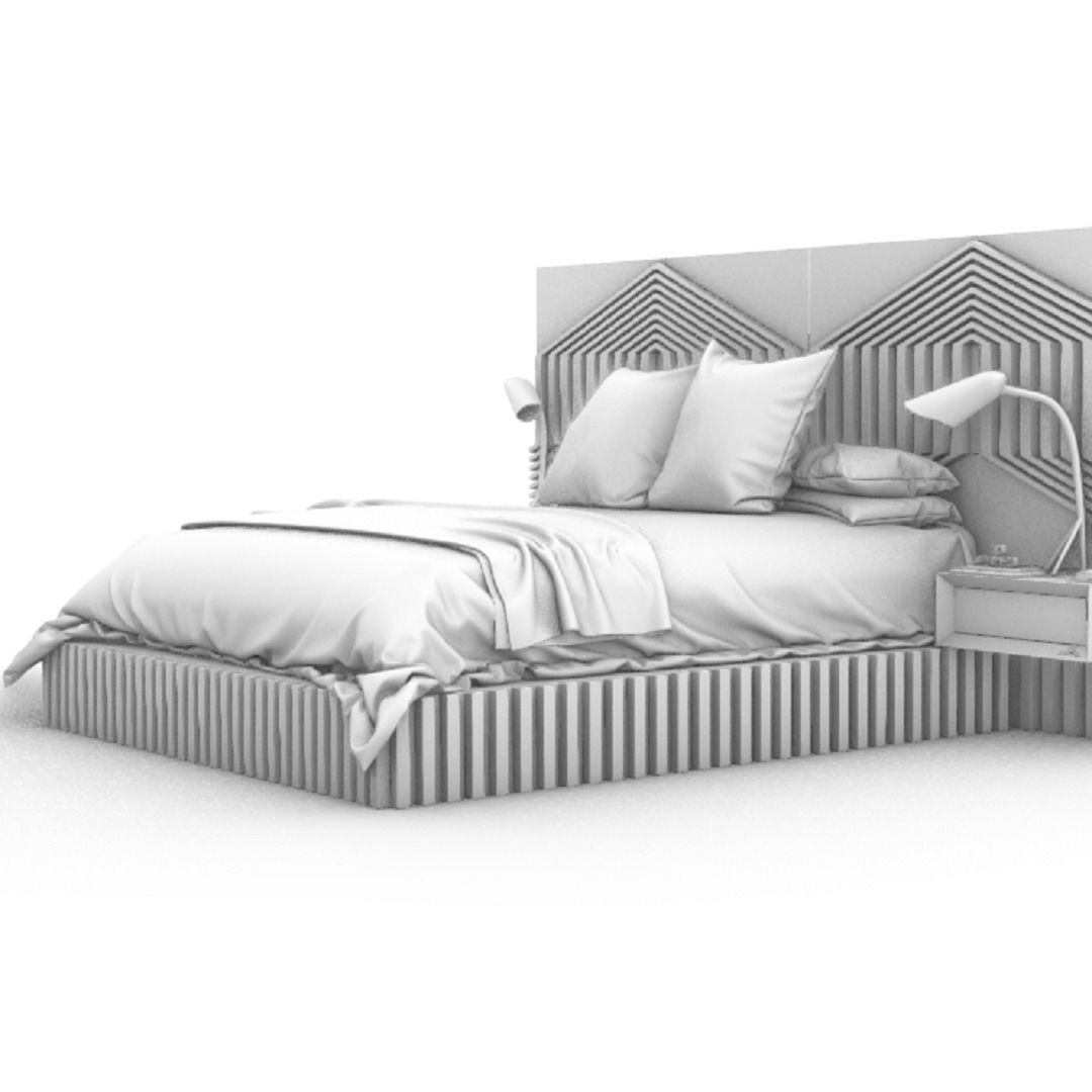 STM-D BED model CCC Low-poly 3D model_14