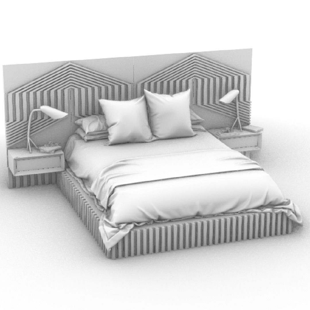 STM-D BED model CCC Low-poly 3D model_8
