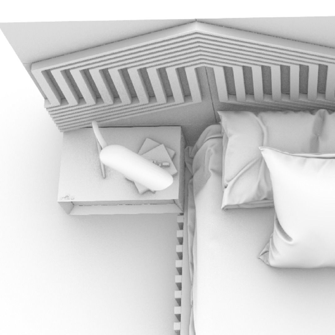 STM-D BED model CCC Low-poly 3D model_15