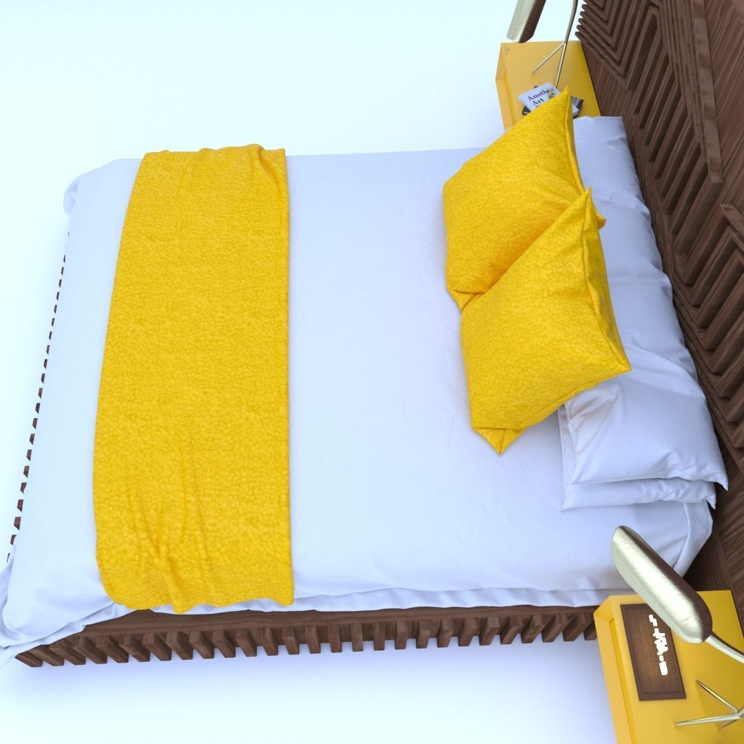 STM-D BED model CCC Low-poly 3D model_4