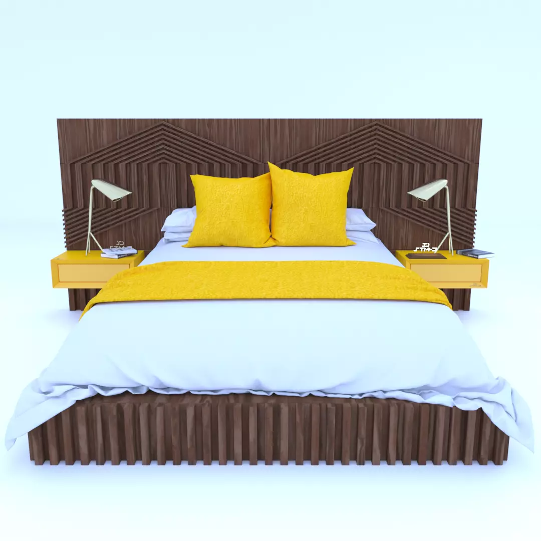 STM-D BED model CCC Low-poly 3D model_0