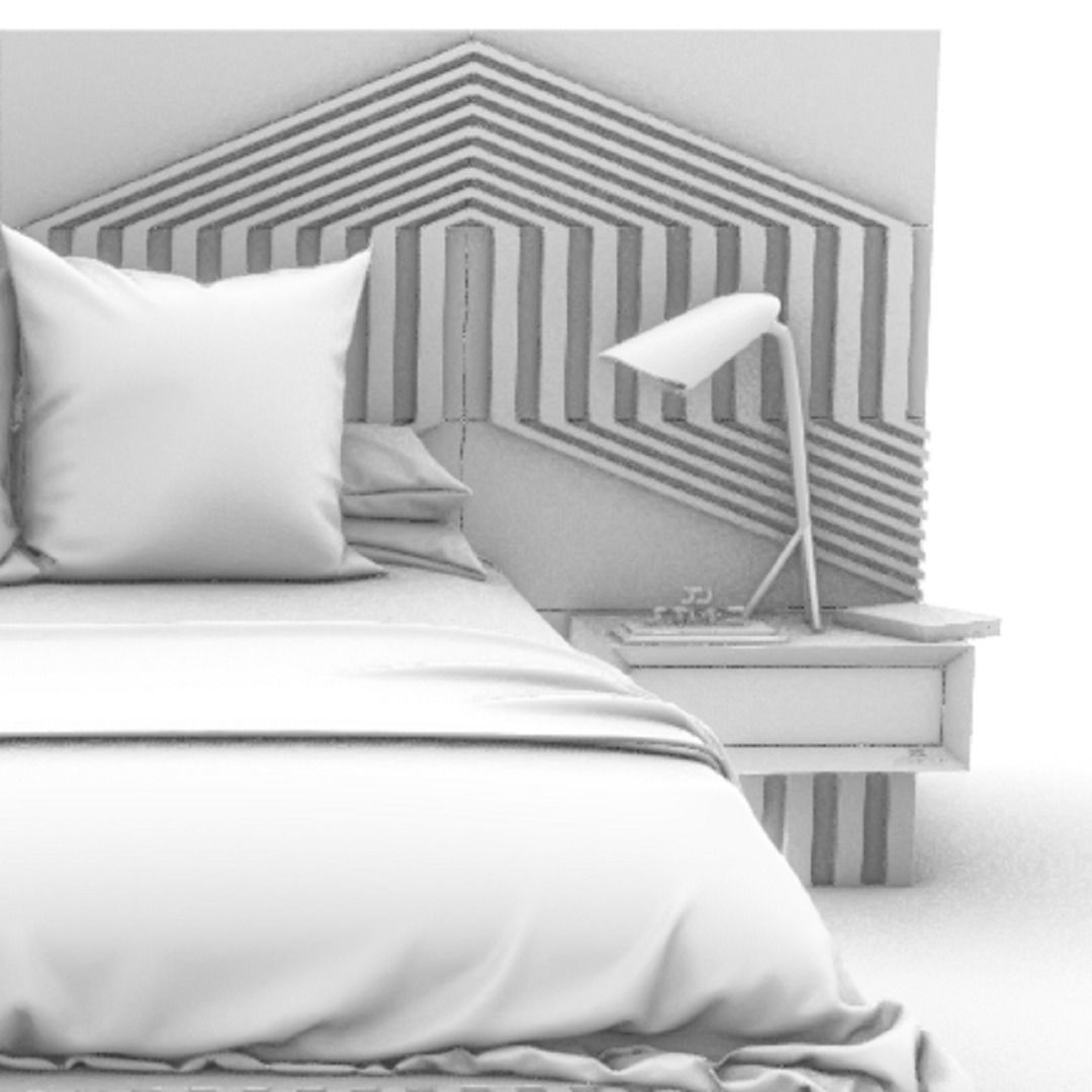 STM-D BED model CCC Low-poly 3D model_10