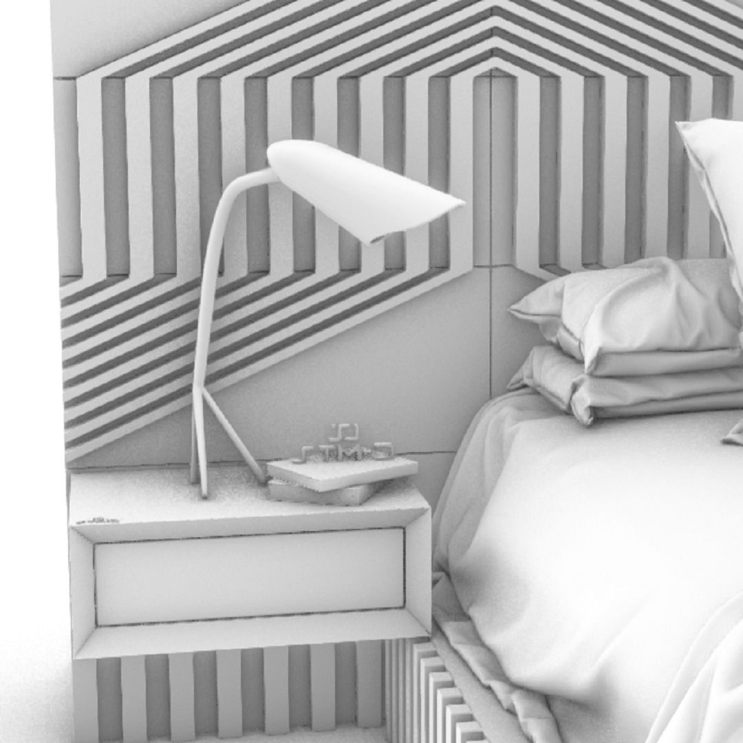 STM-D BED model CCC Low-poly 3D model_12