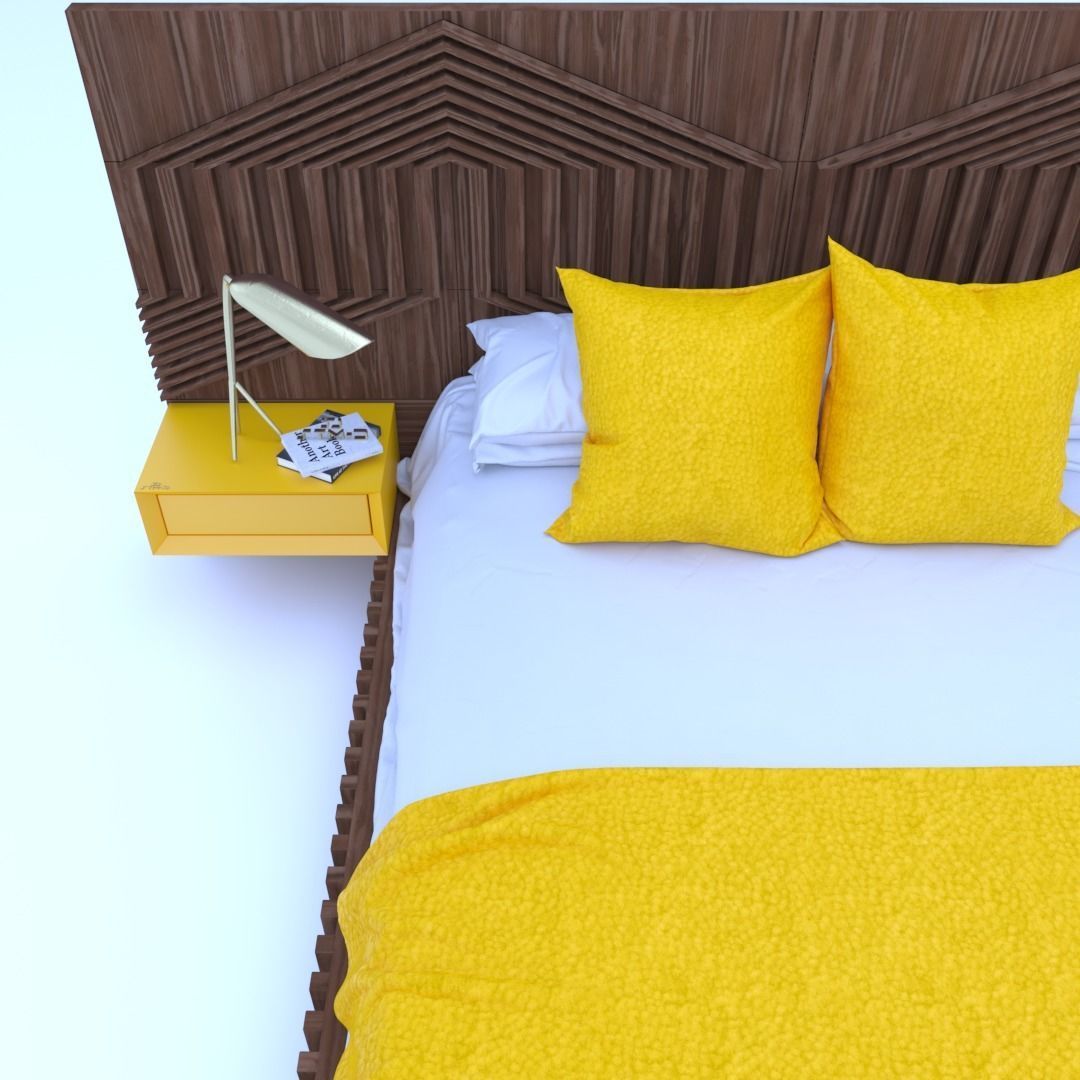 STM-D BED model CCC Low-poly 3D model_3