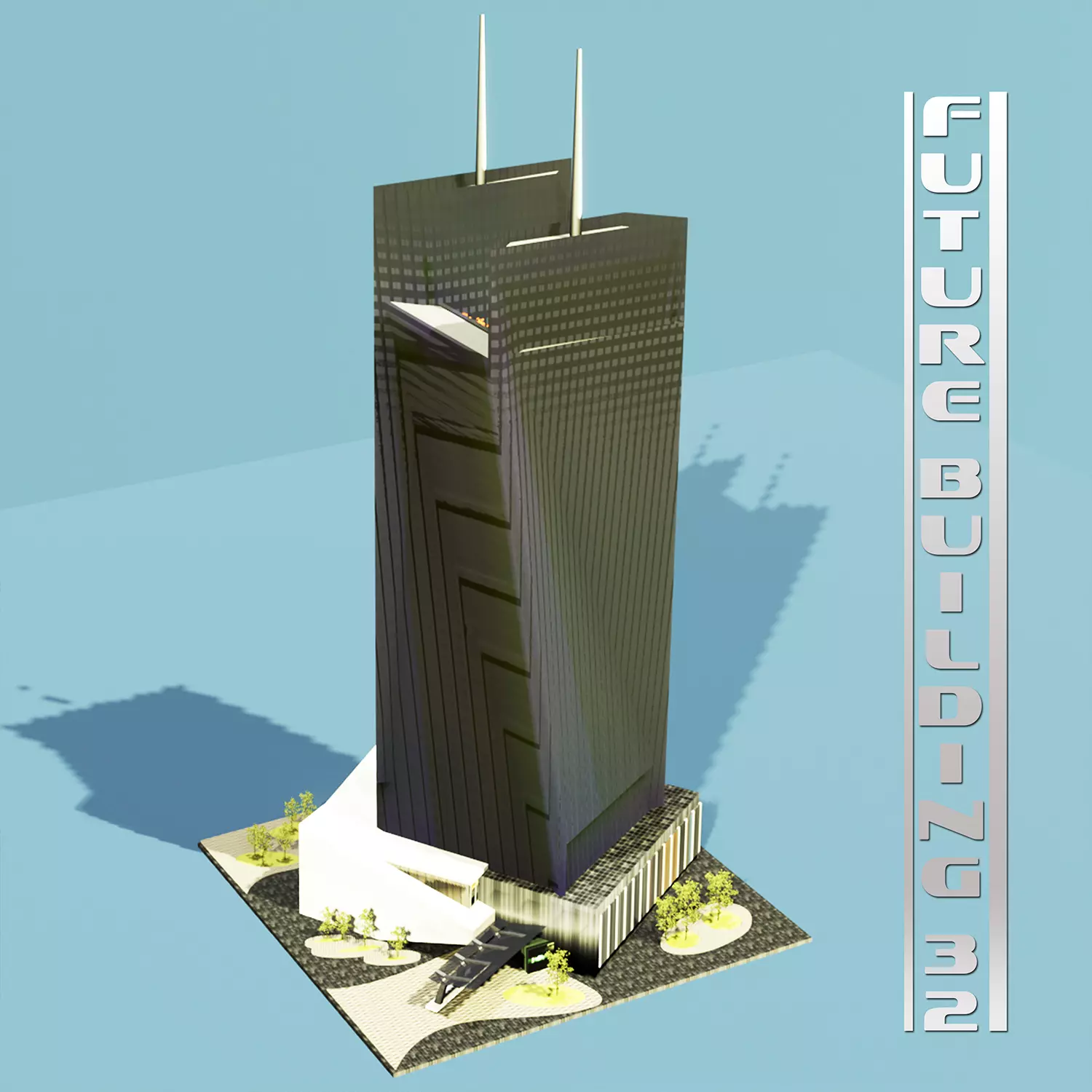 Future twist building 32  3D model_0