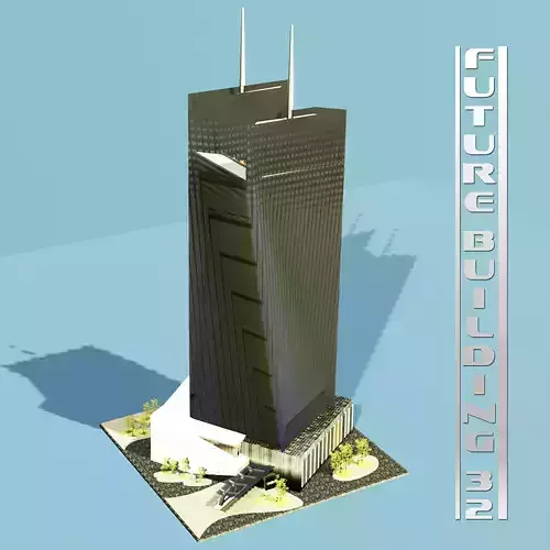 Future twist building 32  3D model