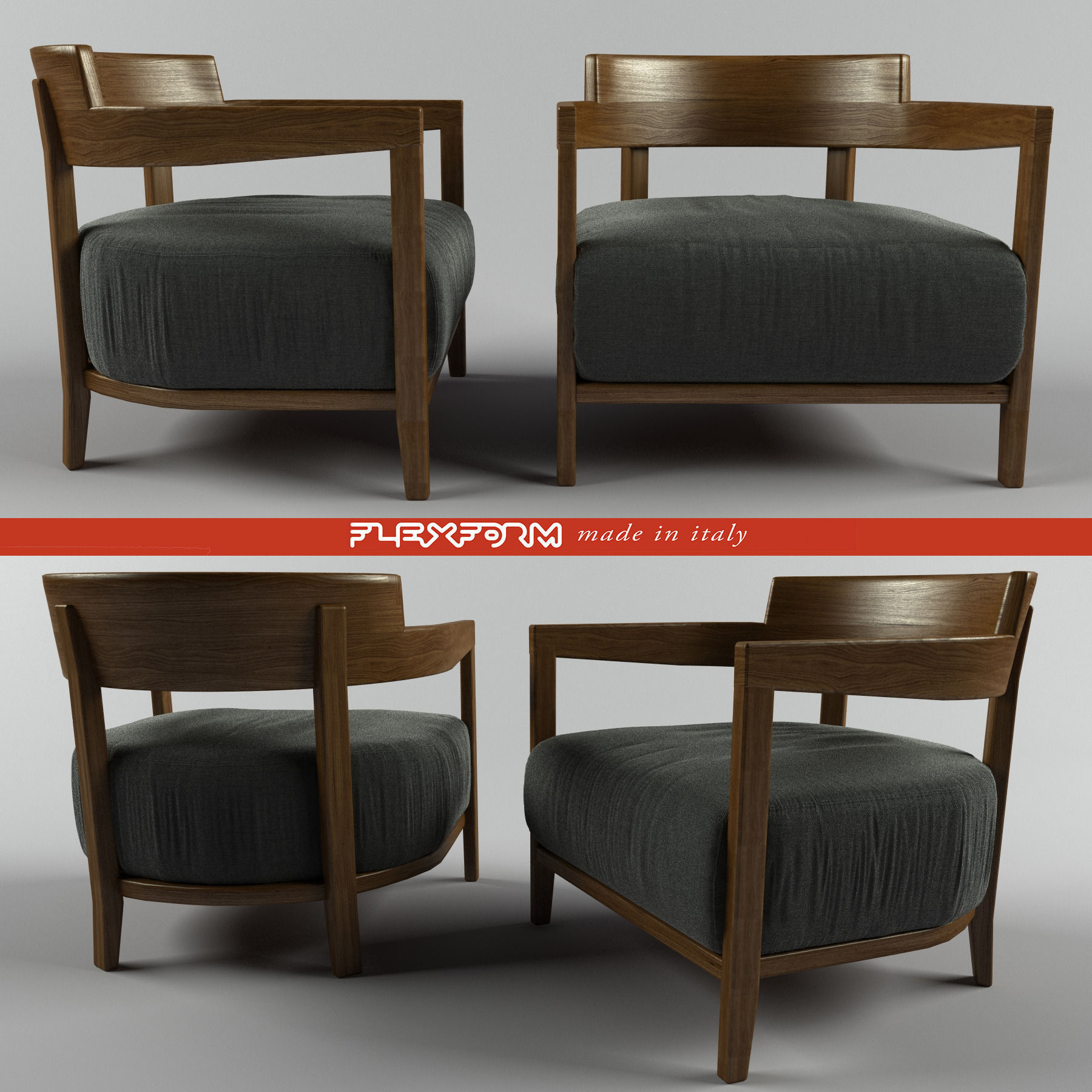 Flesxform Jenny armchair 3D model