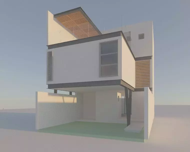 3 FLoors House Free 3D model