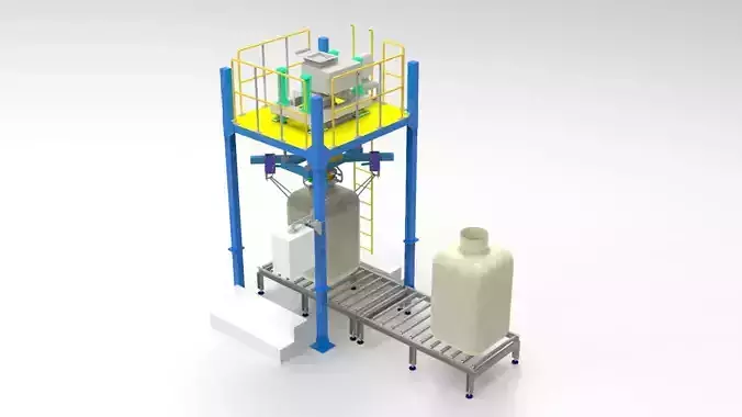 3d design model of ton bag packing machine