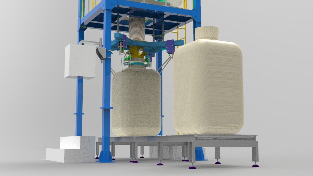 3d design model of ton bag packing machine 3D model_2