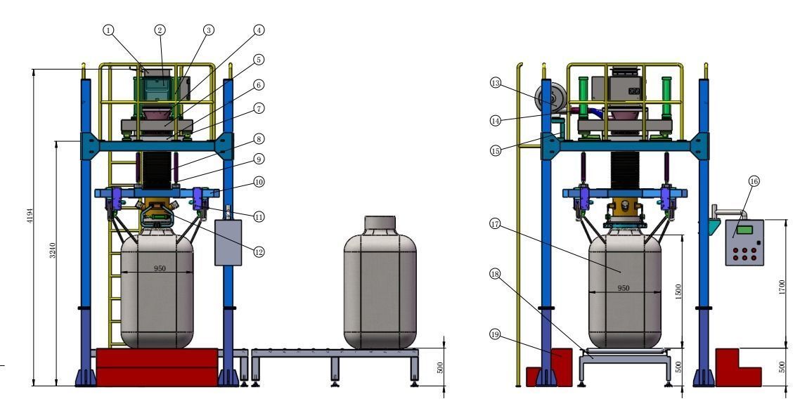 3d design model of ton bag packing machine 3D model_5