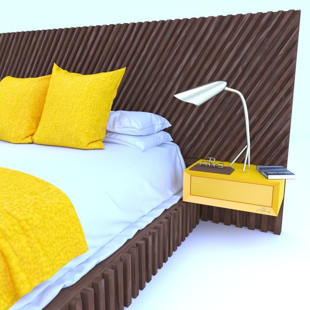 STM-D BED model FFF  Low-poly 3D model_5