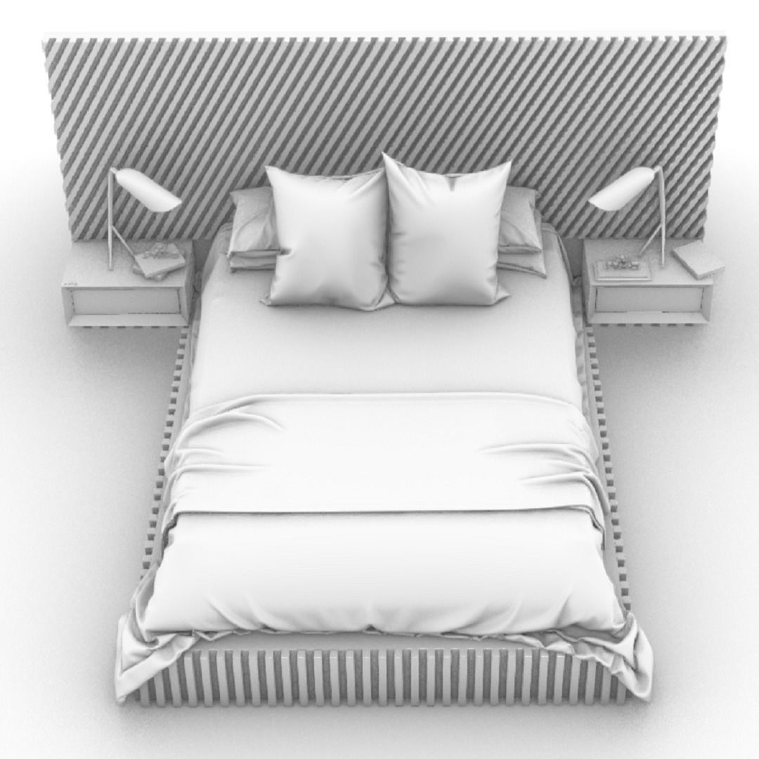 STM-D BED model FFF  Low-poly 3D model_9