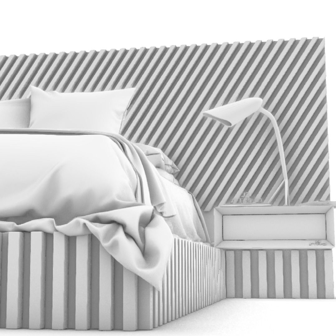 STM-D BED model FFF  Low-poly 3D model_16