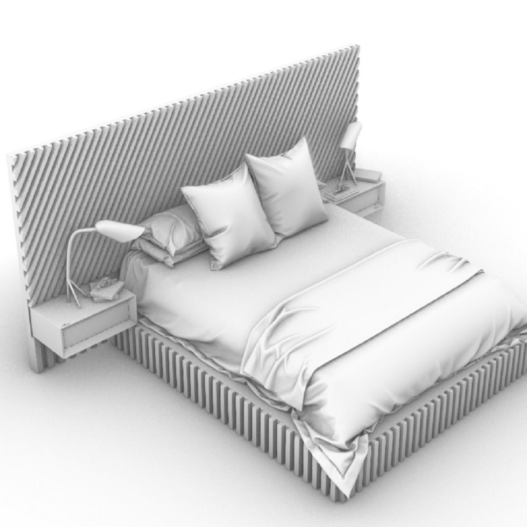 STM-D BED model FFF  Low-poly 3D model_11