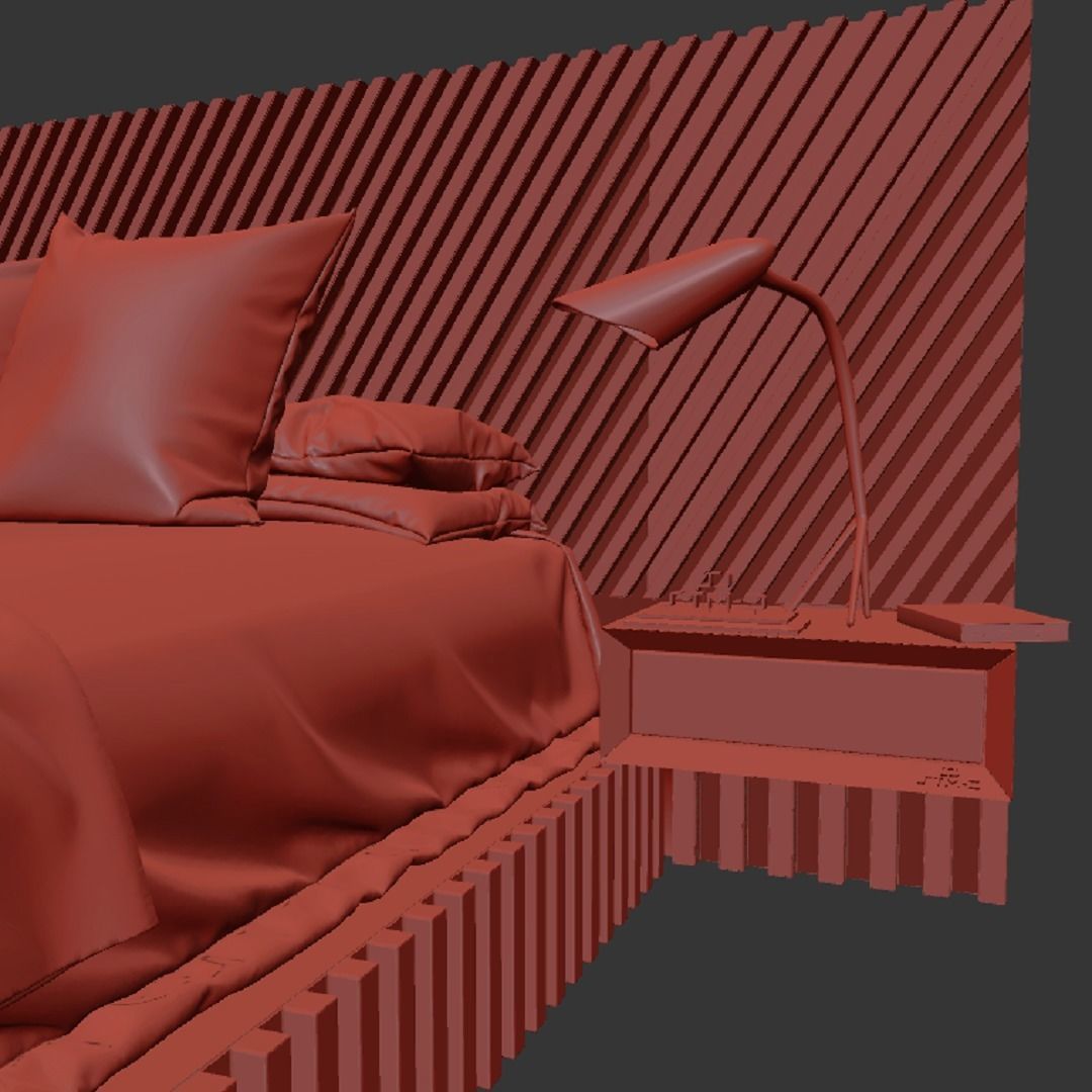 STM-D BED model FFF  Low-poly 3D model_19