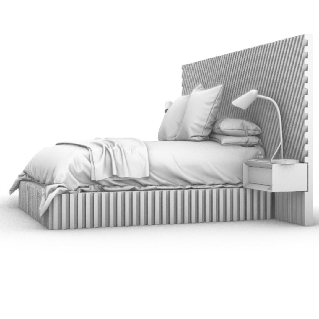 STM-D BED model FFF  Low-poly 3D model_15